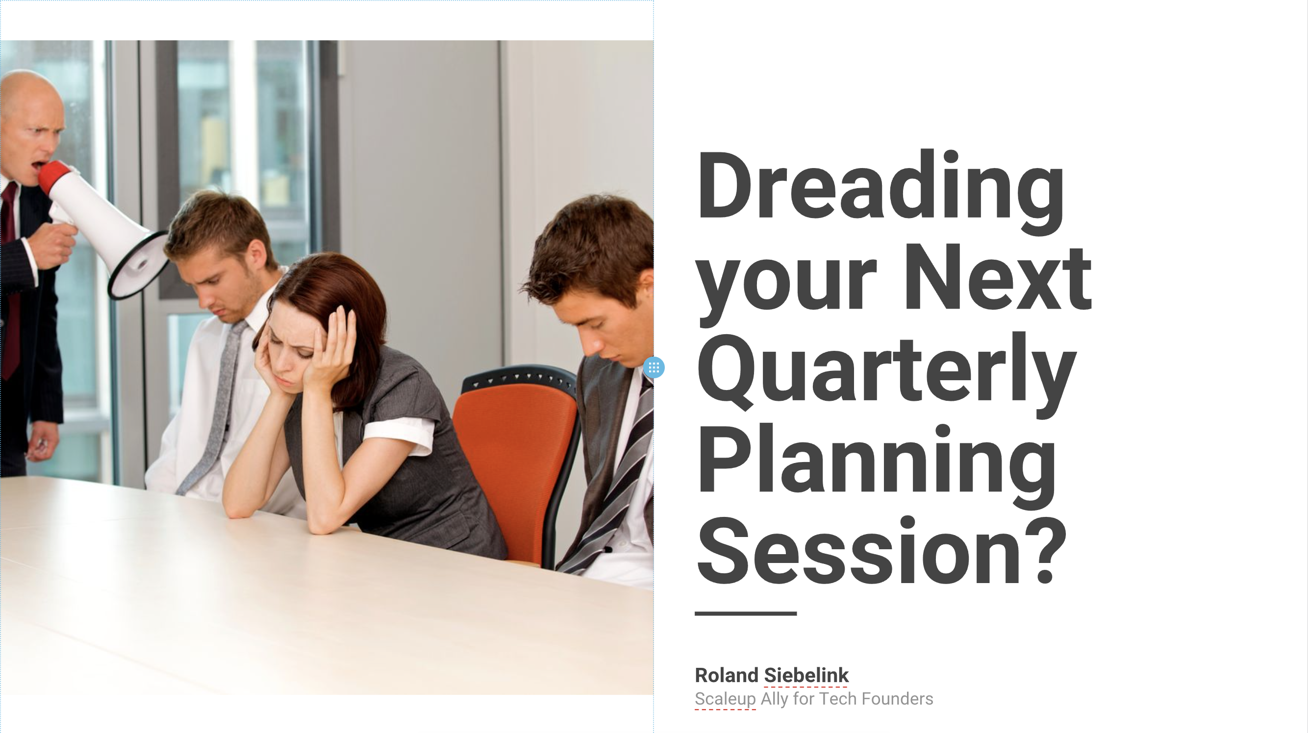 Quarterly Planning Sessions 
