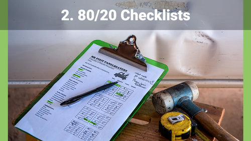 80/20 checklists