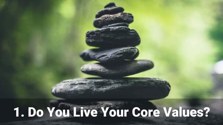 Do you live your core
values?