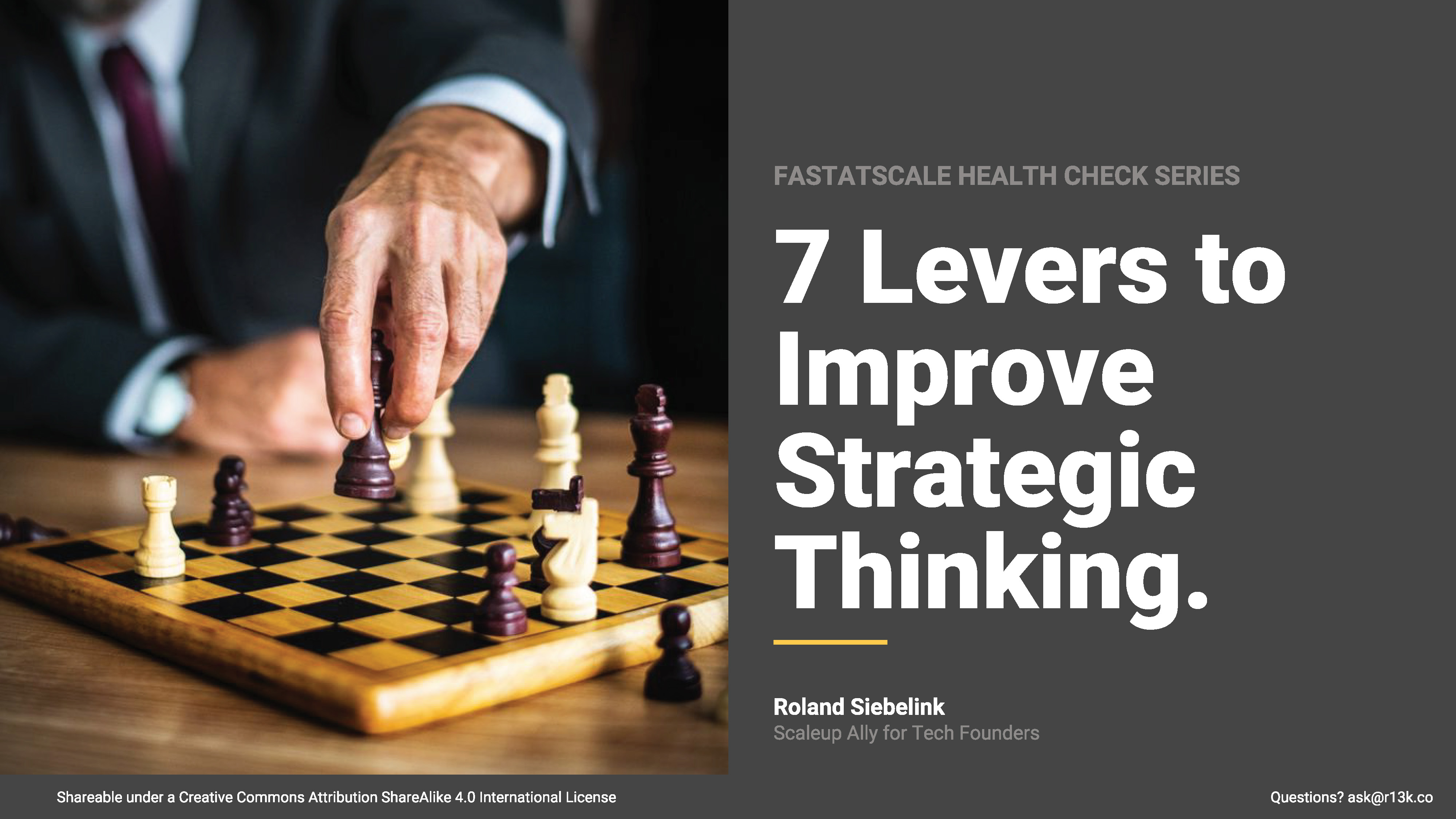 7 Levers to Improve Strategic Thinking 